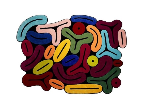 Ковер Roche Bobois BOMBOM TUTTI FRUTTI