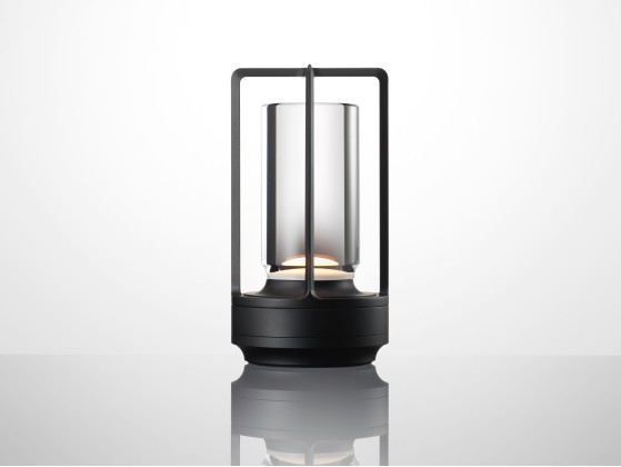 Уличная настольная лампа Ambientec TURN+ ALUMINUM BLACK