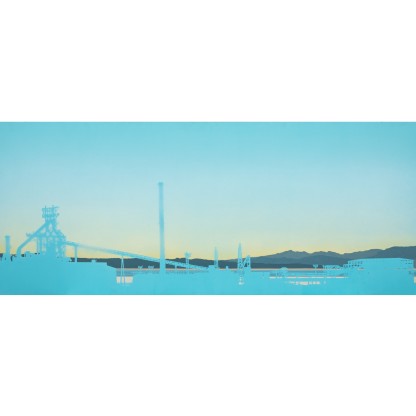 Плакат ARTDESIGNBOX ACCIAIERIE DI PIOMBINO BLU