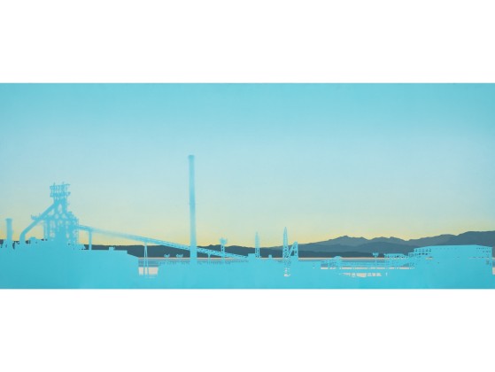 Плакат ARTDESIGNBOX ACCIAIERIE DI PIOMBINO BLU