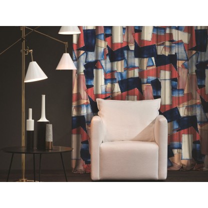 Ткань для штор Inkiostro Bianco CORALLO