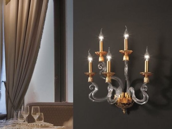 Бра - настенная лампа Euroluce Lampadari BAROCCO A5