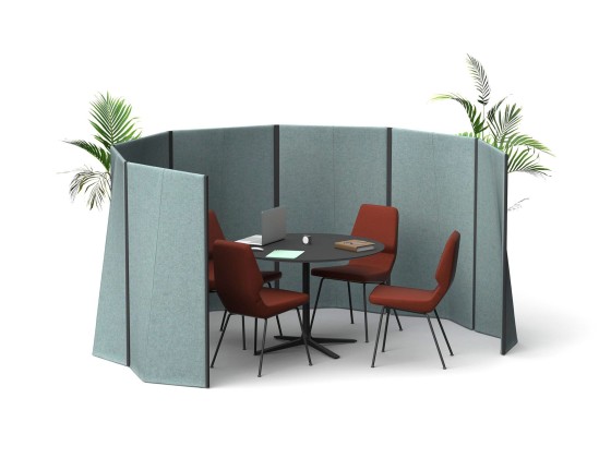 Перегородка для столов prostoria SEPARE LOW