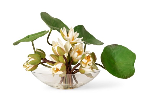 Ваза VGnewtrend ETERNITY PLATE LOTUS FLOWERS