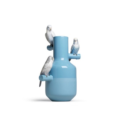 Ваза Lladro PARROT PARADE TURQUOISE
