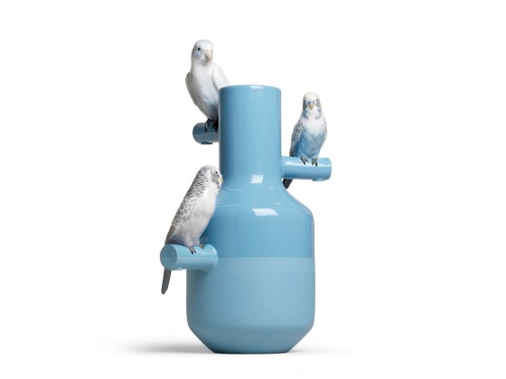 Ваза Lladro PARROT PARADE TURQUOISE