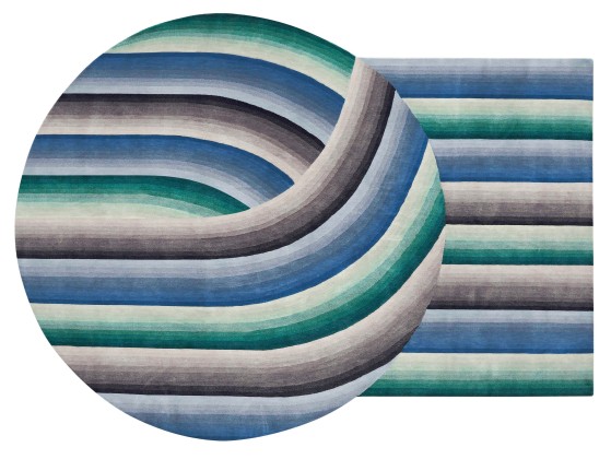 Ковер GAN ROUND MIRAGE BLUE