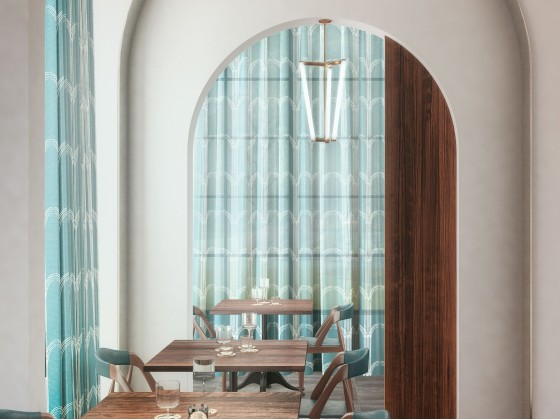 Ткань для штор Inkiostro Bianco PORTICI