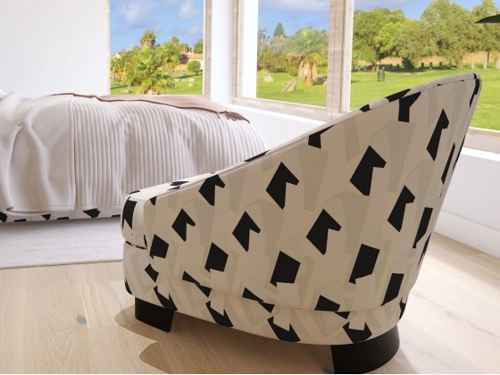 Ткань для штор Martina Banozic Textiles SILBA CHARCOAL