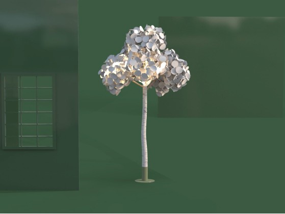 Напольный светильник Green Furniture Concept LEAF LAMP TREE