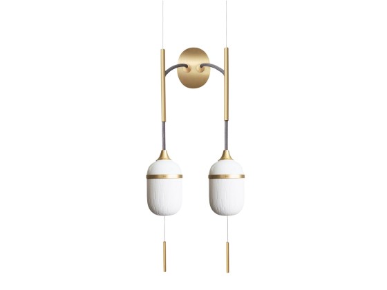 Бра - настенная лампа DESIGNHEURE FLEUR DE KAOLIN GRAND