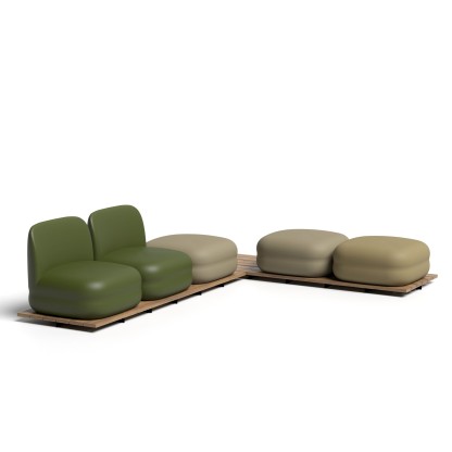 Садовый диван Bln VISTAS WOOD