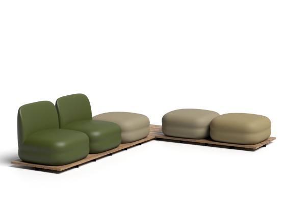 Садовый диван Bln VISTAS WOOD