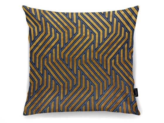 Диванные подушки Aldeco MODERNIST JACQUARD VELVET Gold Over Blue