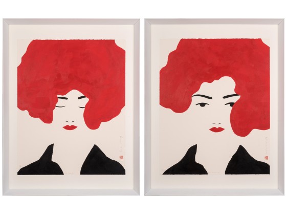 Картина NOVOCUADRO ART COMPANY Pelirroja durmiendo &amp; pensando