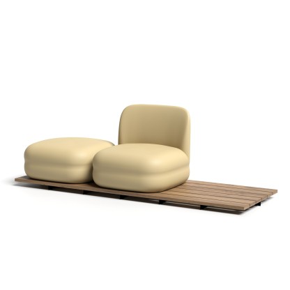 Садовый диван Bln VISTAS WOOD 3