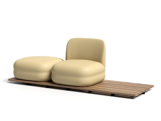 Садовый диван Bln VISTAS WOOD 3