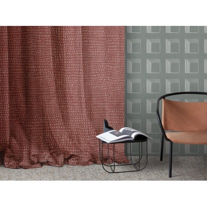 Ткань для штор Inkiostro Bianco MOSAICO