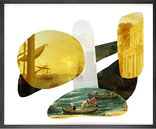 Печать на холсте Mineheart SHAPE AND COLOUR YELLOW