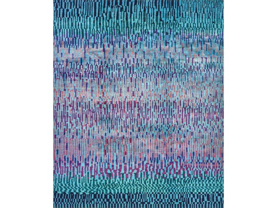 Ковер Zollanvari WATER MEADOW IN TURQUOISE BLUE &amp; AUBERGINE