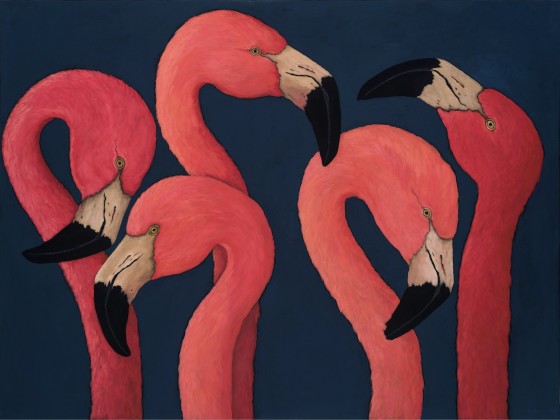 Картина NOVOCUADRO ART COMPANY FIVE FLAMINGOS