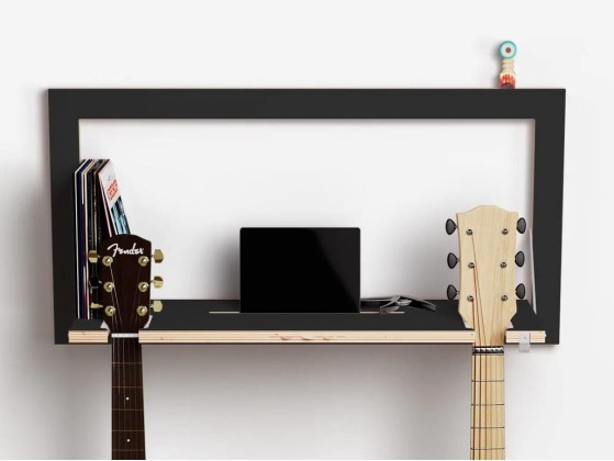 Полки AMBIVALENZ FLPPS GUITARHNG 80x40-1 - BLACK