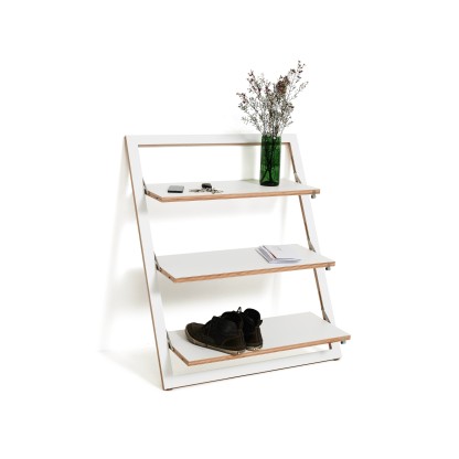 Книжные шкафы AMBIVALENZ FLPPS LEANINGSHELF - WHITE