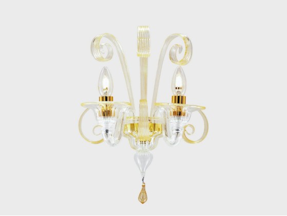 Бра - настенная лампа Sogni Di Cristallo MERCURIO D'ORO