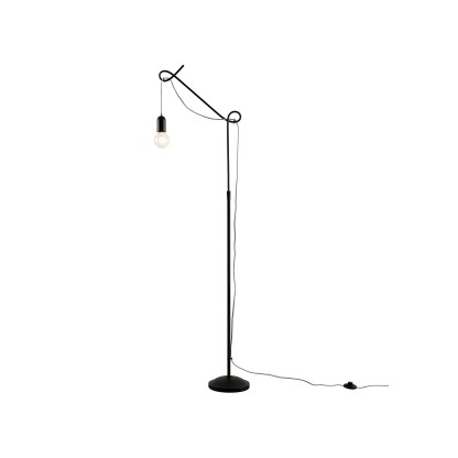 Напольный светильник Lucande JORNA BLACK / GREY CABLE