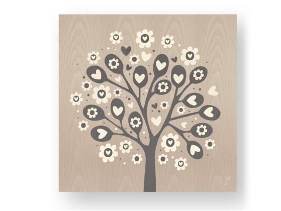 Картина LIGNIS® TREE OF HEARTS COLD