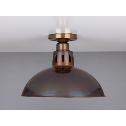 Потолочные светильники Mullan Lighting PARIS INDUSTRIAL BRASS CEILING FITTING