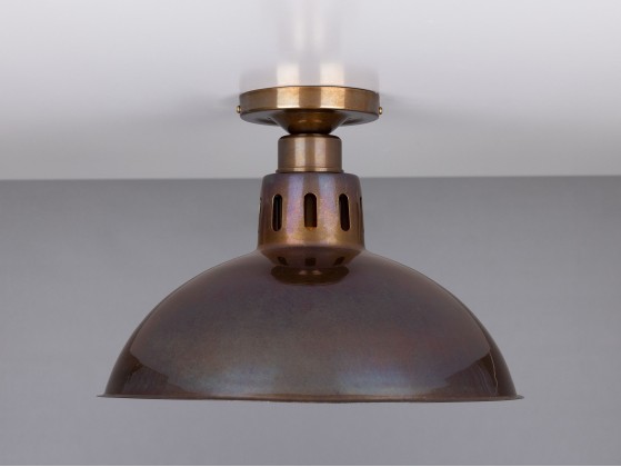 Потолочные светильники Mullan Lighting PARIS INDUSTRIAL BRASS CEILING FITTING