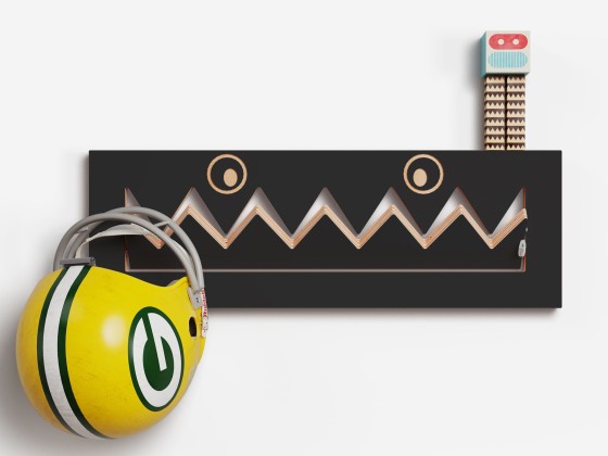 Вешалка для детей AMBIVALENZ FLPPS MONSTERHNG 60x20-1 - BLACK