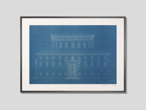 Плакат DESPLANS FASAD STADTBIBLIOTEKET