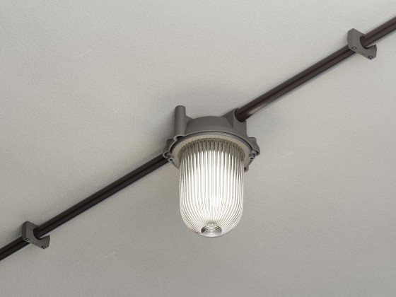 Наружные потолочные светильники Genuit GLOBO GRAPHITE