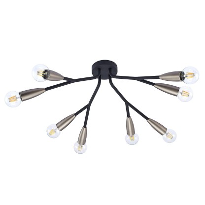 Потолочные светильники Lucande CARLEA NICKEL