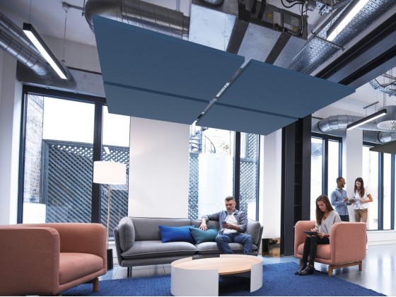 Самонесущие звукоизолирующие подвесные потолки Saint-Gobain ECOPHON Ecophon Solo™ Textile