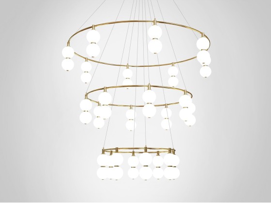 Подвесные светильники Marc Wood Studio ECHO CHANDELIER 3 TIER ROUND