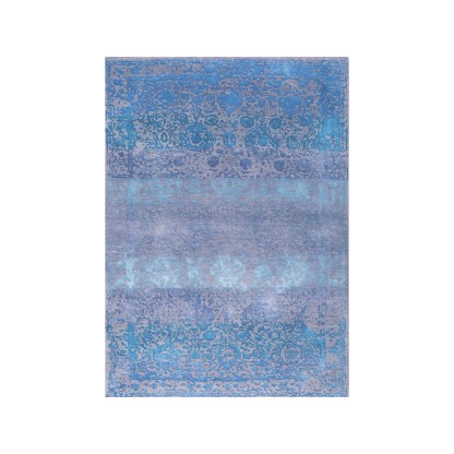 Ковер Zollanvari ABRASHED FLORAL CARTOUCHES IN TURQUOISE &amp; BLUE ON SILVER GRE