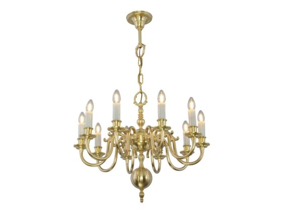 Подвесные светильники Patinas Lighting AMSTERDAM 10 ARMED CHANDELIER SMALL