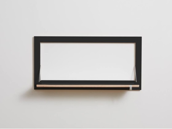 Вешалка AMBIVALENZ FLPPS HNGRAIL 80x40x1 - BLACK