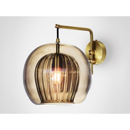 Бра - настенная лампа Marc Wood Studio PLEATED CRYSTAL SMOKE