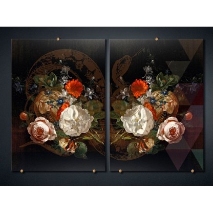 Печатает на стекле VGnewtrend FANCY BOUQUET 1