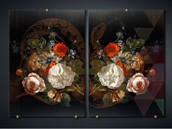 Печатает на стекле VGnewtrend FANCY BOUQUET 1