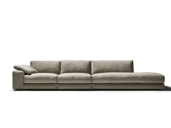 Прямой диван с одним подлокотником Black Tie DANTE