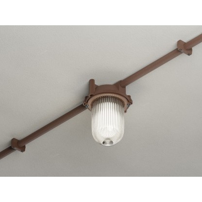 Уличные наружные потолочные светильники Genuit GLOBO CORTEN