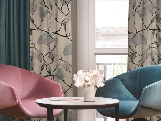 Ткань для штор Inkiostro Bianco GEORGETTE HOTARU