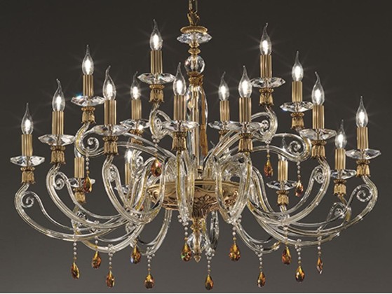 Подвесные светильники Euroluce Lampadari VENERE L12+6 TOP