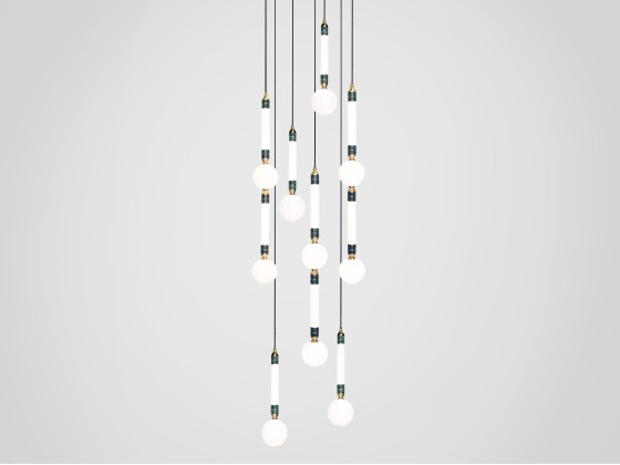 Подвесные светильники Marc Wood Studio GREENSTONE CLUSTER 7