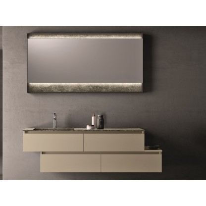 Подвесная тумба и зеркало для санузла Cerasa SEGNO